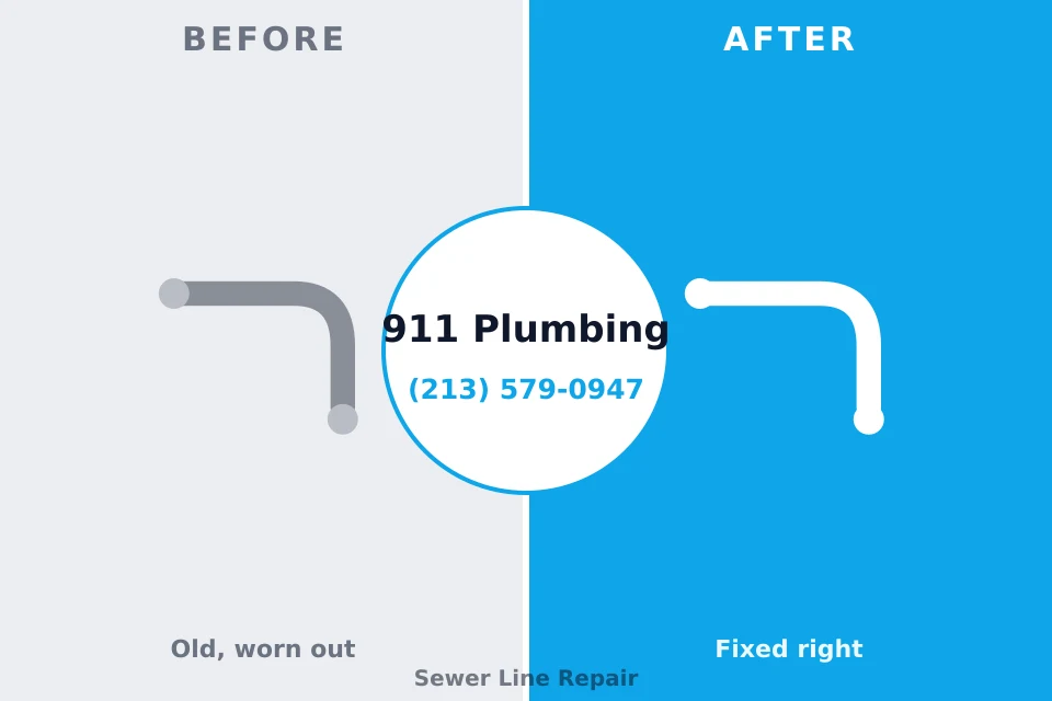 Before and after: plumbing repair Benton City, WA
